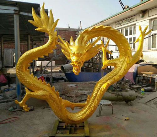 铸铜龙雕塑