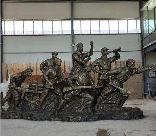 红军人物雕塑