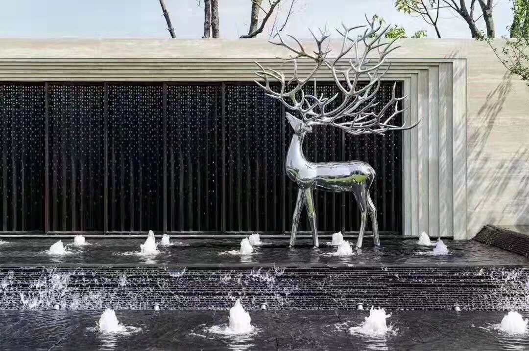 玻璃钢鹿雕塑